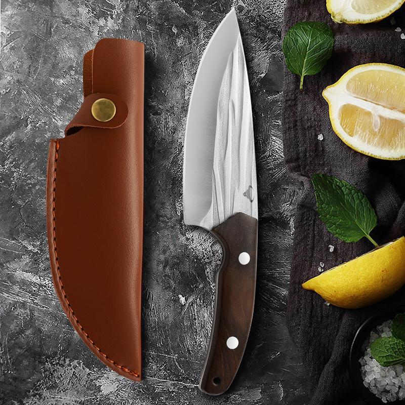 Forged Boning Knife Slaughtering Knife Stainless Steel Meat Cleaver Multi-purpose Knife Fruit Knife