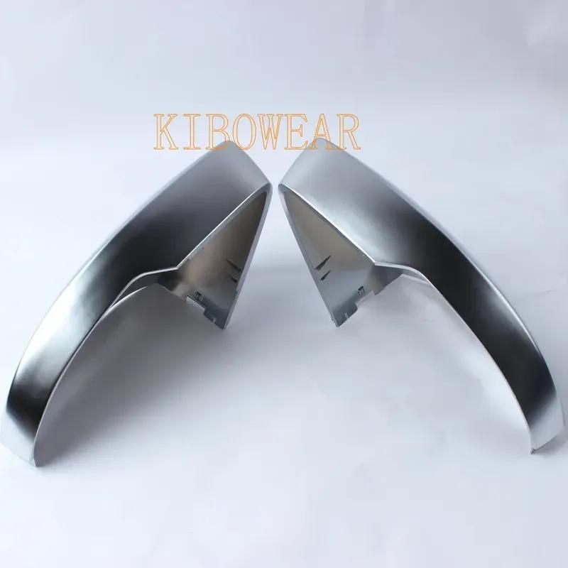 2PC Silver Matte Chrome Side Mirror Caps for Skoda Octavia Mk3 A7 5E for VW T-ROC 2014 T-Cross Nivus Cover Satin