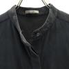 Theory Luxe Silk Blend No Sleeve Blouse 40 Charcoal Special Wing Women Used