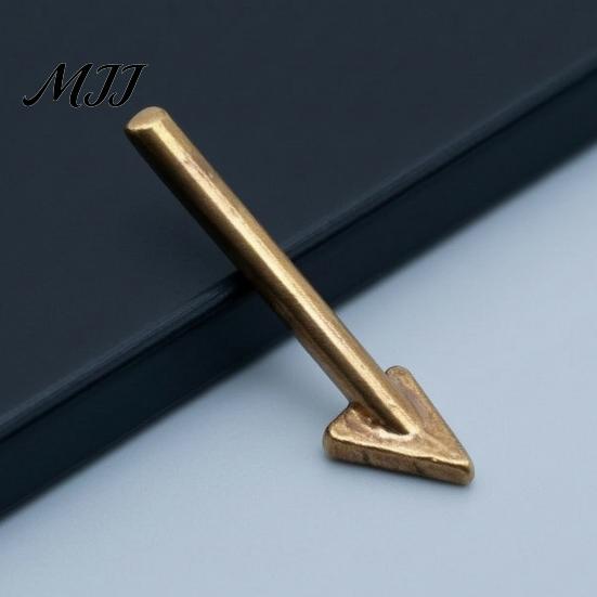 Car Bumper Repair Tool Triangular Copper Soldering Tip for Plastic Welding, Flat Iron Replacement Heat Efficient with Hole, Smoothing Repair,