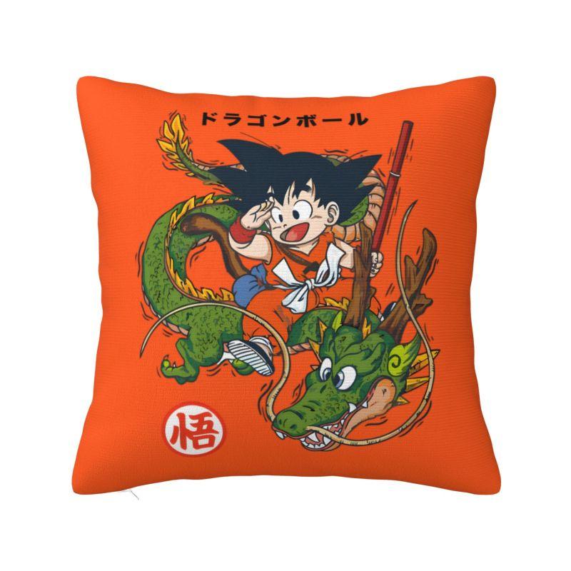 Benutzerdefinierte Luxus Dragon Ball Goku Kissenbezug Samt Anime Manga Kissenhülle