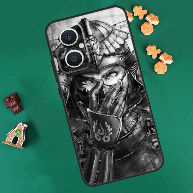 Samurai Japan Art Case For OPPO Reno 10 Pro 4Z 5Z 8T 4 5 6 7 8 Lite OPPO Find X6 Pro X3 X2 Neo X5 Lite Cover