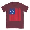 Samoa Flag TShirt Beach Cotton TShirts For Unisex Hip Hop Casual Tee Shirt Short Sleeves YK Fun Top Tees