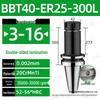 CNC-Hochgeschwindigkeits-Doppelseitiger BBT30/40/50-ER20/25/32 Werkzeughalter mit Dynamischer Auswuchtung
