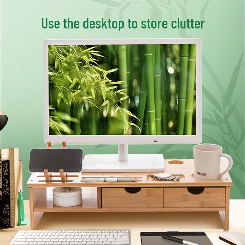 Befon Monitor Riser with Storage