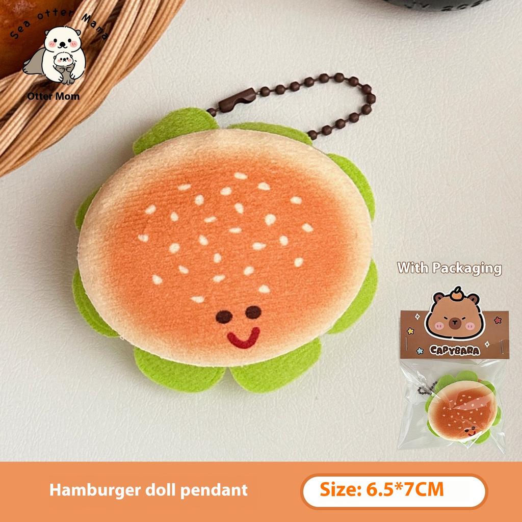 Creative Cartoon Food Plush Doll Pendant Girl Versatile Keychain Backpack Pendant Decorative Doll