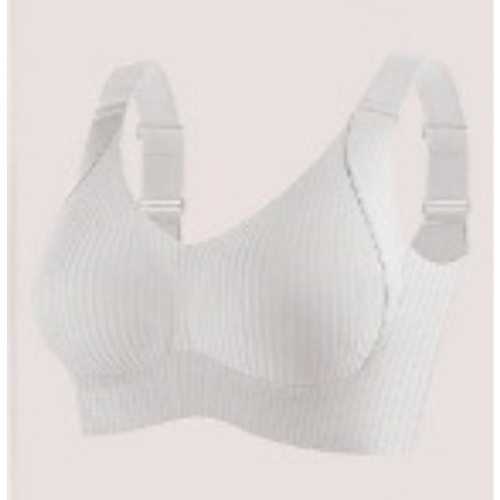 Plus Size Seamless Bra Women Large Bust Gathering Sports Bra Invisible Wireless Underwear