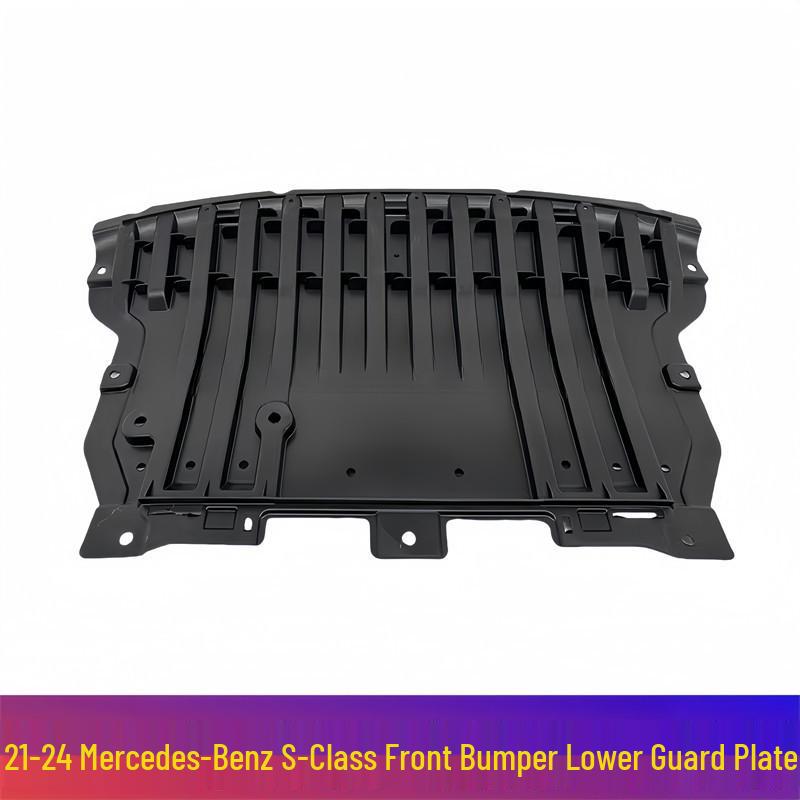 W223 Mercedes-Benz S-Class Front Bumper Guard: S400L/S500 Triangle Plate, S450 Mudguard.