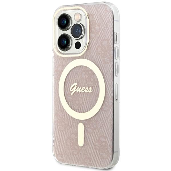Guess Guhmp15Lh4Stp Iphone 15 Pro 6.1Rózowy/Pink Hardcase Iml 4G Magsafe