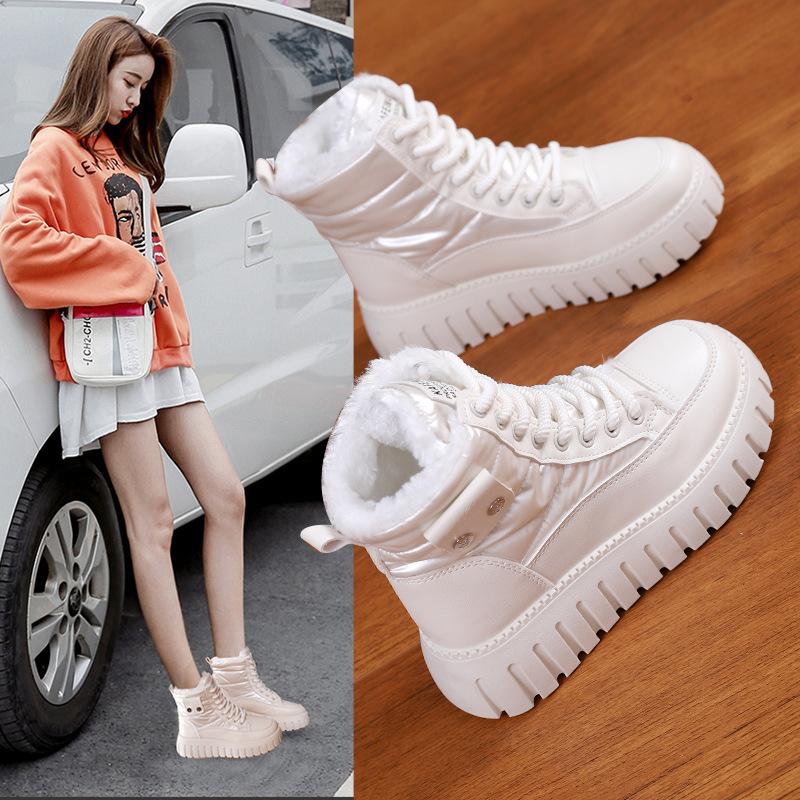 Winter New Women Boots Thick Anti slip Cotton Shoes Outdoor Fashion Warm Casual Women Shoes Winter Snow Boots  de mujer