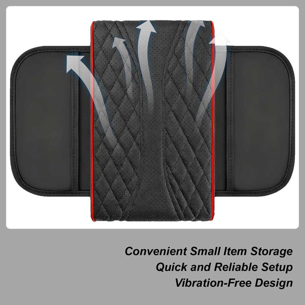 Auto Armrest Covers Breathable Soft Storage Pad Auto Center Console Organizer For Automotive Interior Vehicle For Daily