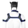 XL Large Size Puppy Cosplay Neoprene Fetish Hood Mask Kit with Chest Strap Collar Armband Sex Costumes for Bdsm Slave Role