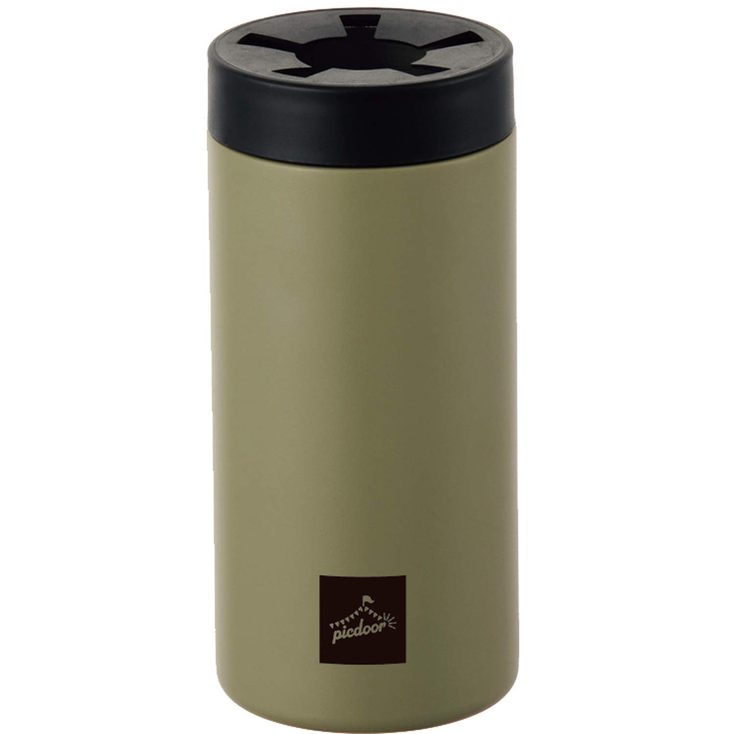 

Kakusei Pickdoor Vacuum Double-Layered Plastic Bottle Holder for 500ml, Khaki, PIC-01K