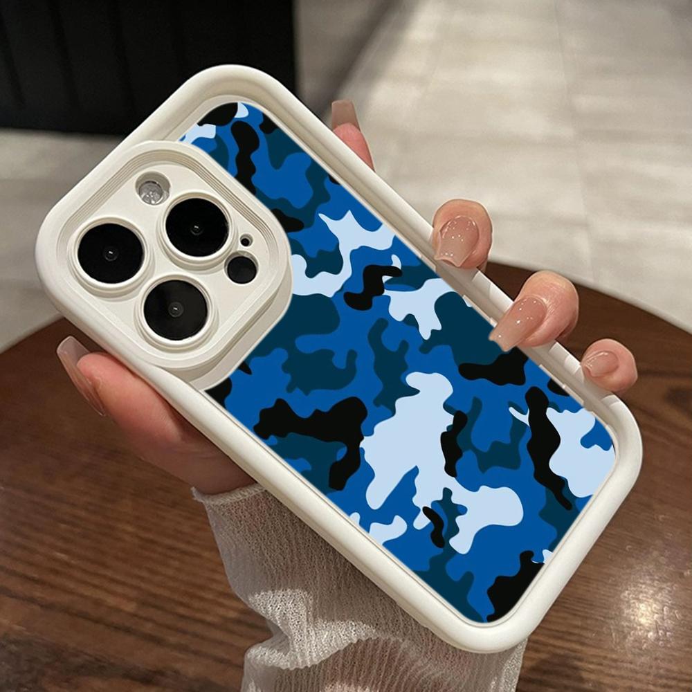 LZ6 Camouflage Camo Design Silicone Phone Case for Xiaomi 11 Lite 5G 14T Redmi 14C 13C A3 Note 12 11 9 10 13 Pro Plus Shockproof Back Cover