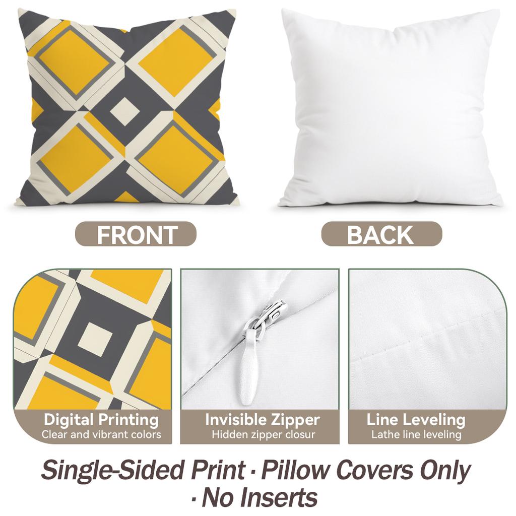 Abstract Geometry Cushions Pillowcase Polyester Cushion Cover Throw Pillow Pillowcover Home Car Sofa Decor