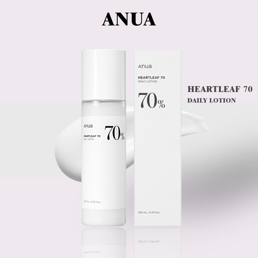 Anua NEUE HEARTLEAF 70 DAILY LOTION 200 ml | beruhigend, Anua-Niacinamid, aufhellend, hautaufhellend, koreanische Gesichtspflege
