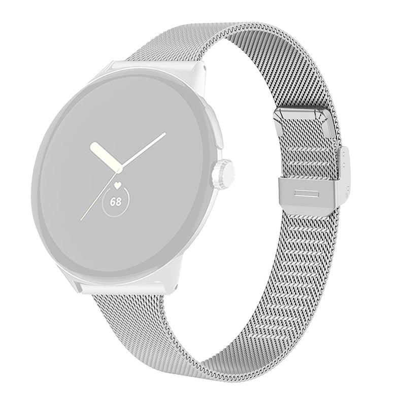 For Google Pixel Watch 3 41mm/Watch 2/Pixel Watch Stainless Steel Milanese Metal Strap Replacement Watch Band with Buckle