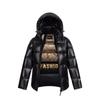 New Black Gold Cotton Clothes Men's and Women's Hooded Winter Straps Thickened Couple's Cold-resistant Cotton-padded Coat