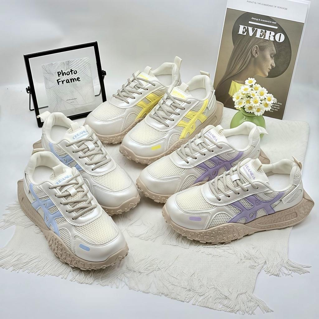 New versatile non-slip mesh breathable casual shoes women's platform dad shoes versatile