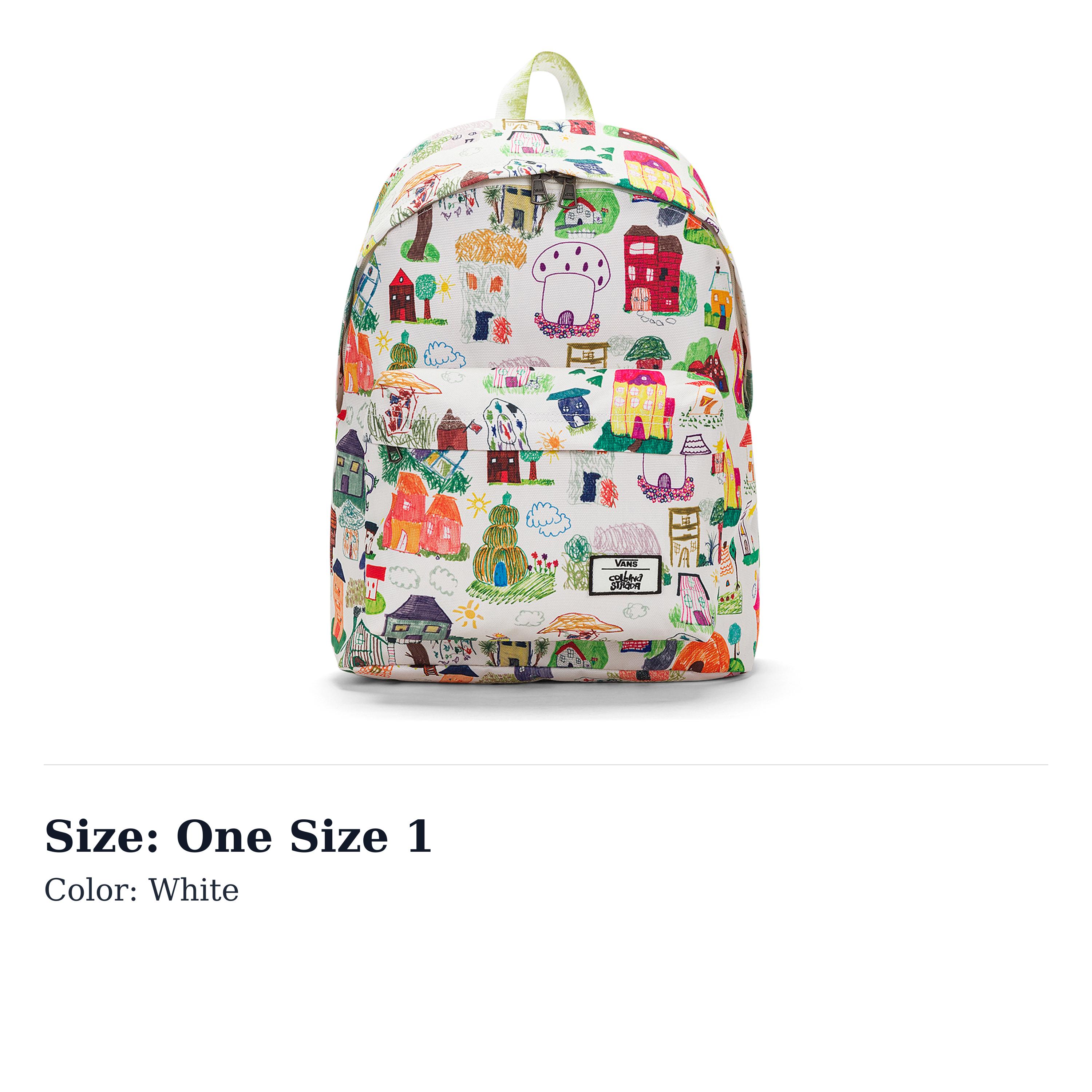 Рюкзак Vans Canvas Унисекс Белый VN0007AE3KS One Size 1