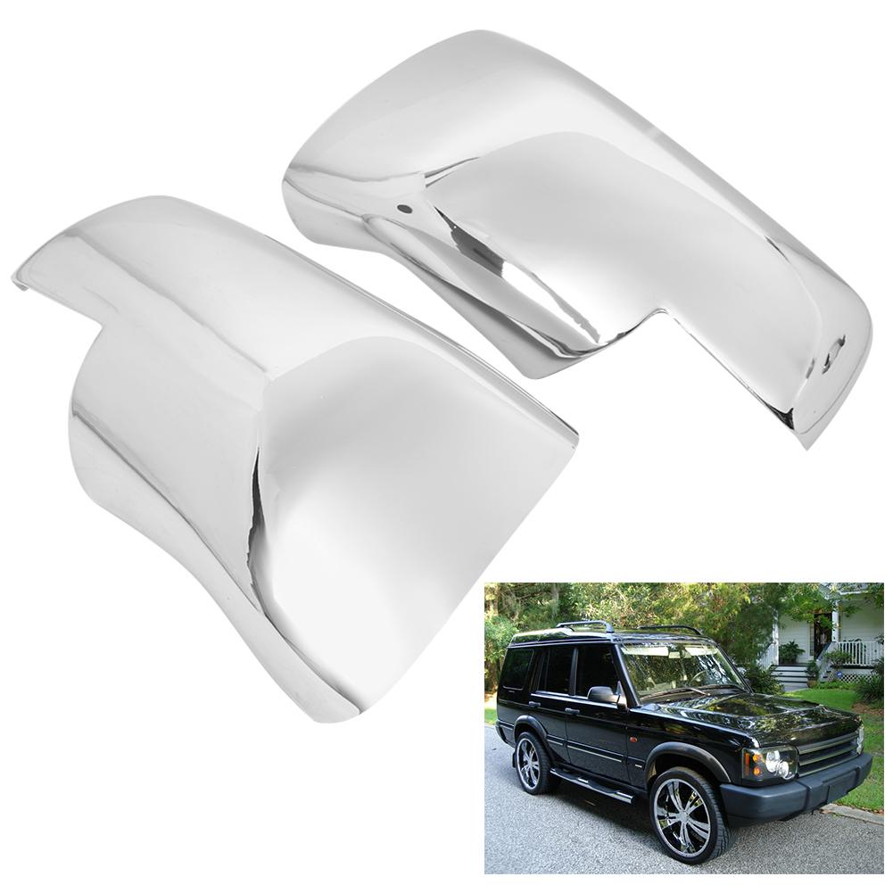 2Pcs Rückspiegel Abdeckung Chrom Kappen Fit für Land Rover Discovery Freelander 2 Range Rover Sport