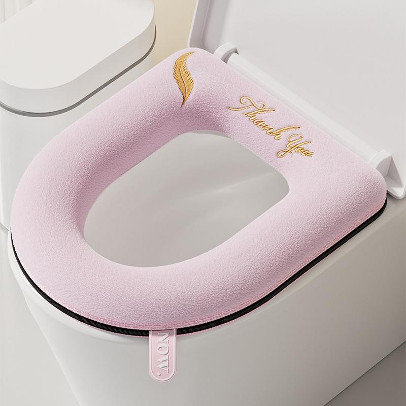 All-Season Universal Plush Toilet Seat Cover - Autumn/Winter 2025 Edition