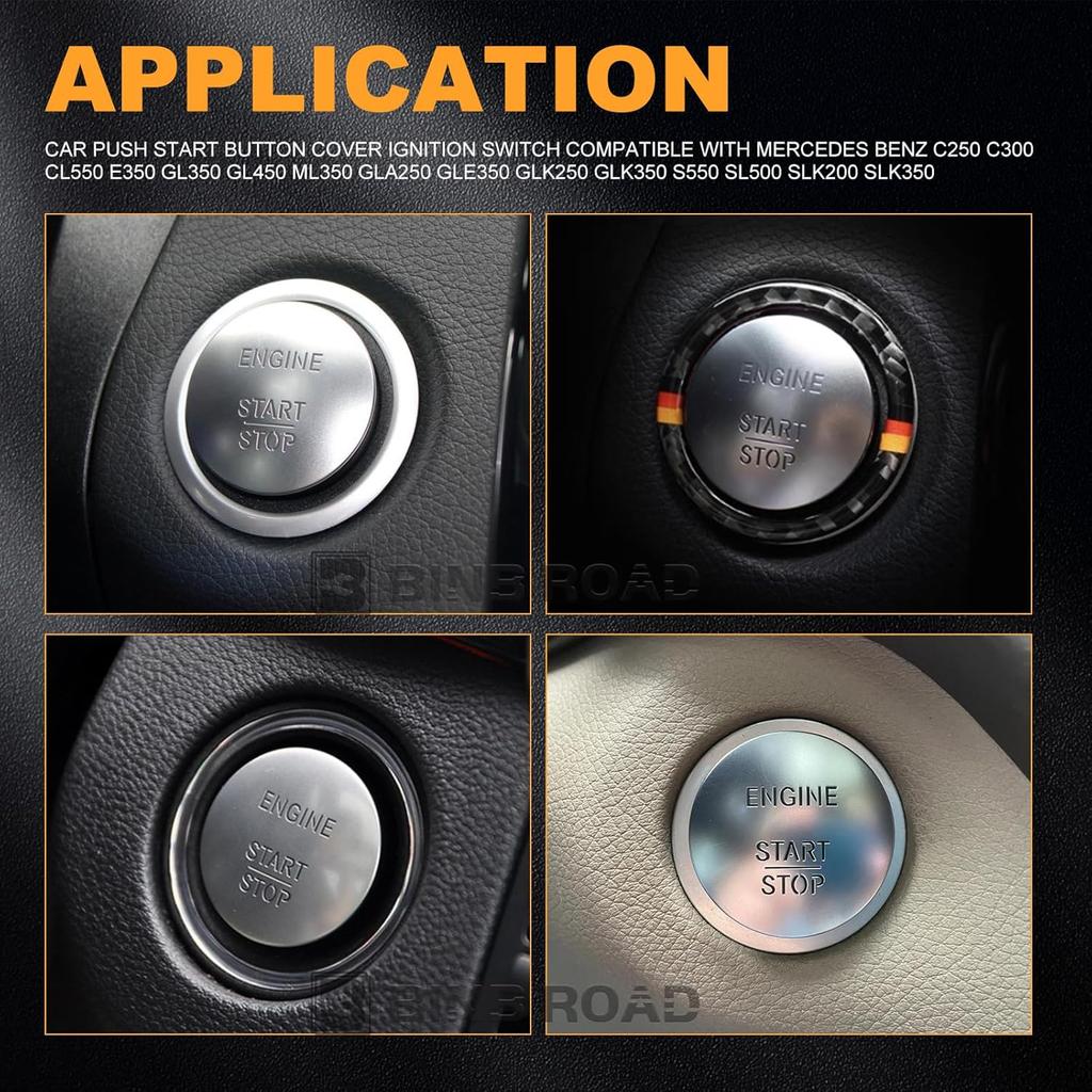 Push Start Button 2215450714 Compatible with Mercedes Benz C300 CLA250 E350 GLA350 GLC300 ML350 S500 SL550 SLK250