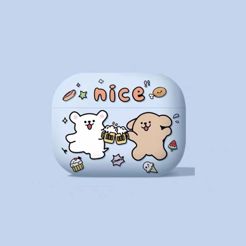 Applicable AirPods4 Protective Case Pro2 Apple 3rd Generation 4th Generation Earphone Case All-inclusive Wireless Bluetooth Earphone Case