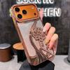 Gradient Glitter Phone Cover for Apple IPhone 12 13 14 15 16 17 Pro Max Air Plus Diamond Flowers Plating Luxury Cases Women