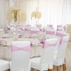 Chair Waistband, Bowknot Waistband, Premium Elastic Chair Cover With Buckle Slider, Elastic Chair Strap Suitable For Wedding And Event Decoration