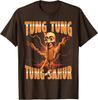 Surreal Italian Brainrot Meme Tung Tung Tung Sahur T-Shirt