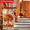 2D Flat - 2D Flat, Thanksgiving Pumpkin Maple Leaf Happy Autumn Garden Flag 4 (2) -  Outdoor Garden Flag Double-Sided Home Decoration Courtyard Decora