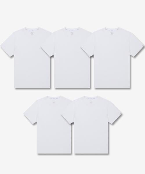 

[Forever 21] Унисекс Хлопковая футболка с коротким рукавом Regular Fit, 30 шт., Белая [УПАКОВКА ИЗ 5 ШТУК] FEMYKAP16/00 [Доставлено из Кореи] 100% Оригинал 90