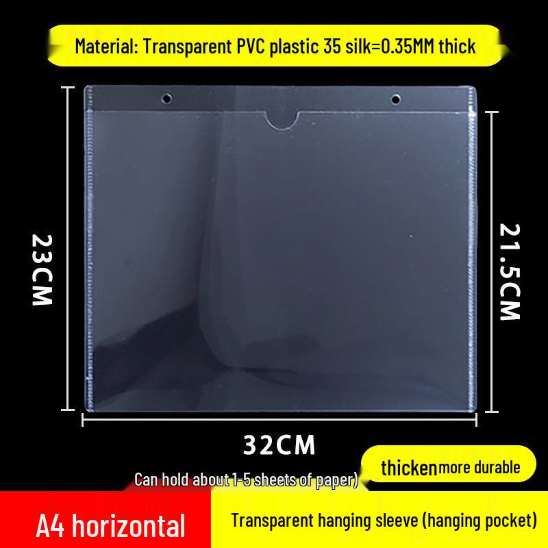 Durable Translucent Multi-Size Document Sleeve & Organizer
