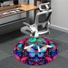 1pc Butterfly Stained Glass Chair Carpet for Office - Durable, Ideal for Chair Mats, Stylish & Functional Decorative Rug yy260203032