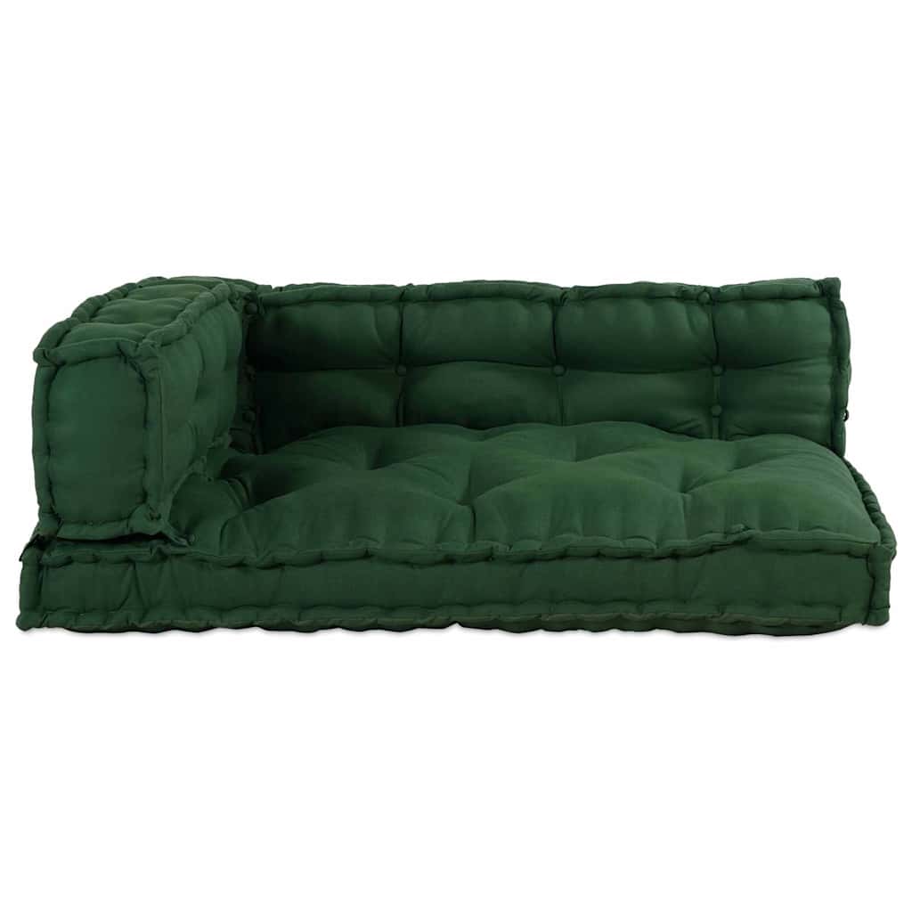 Pallet Sofa Cushion Set 3 Pcs Green 120 X 80 X 38 Cm Fabric