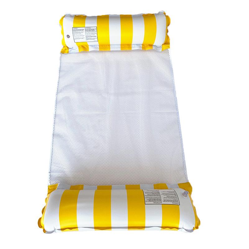 New Inflatable Floating Row Outdoor Foldable Backrest Clip Net Floating Bed Water Inflatable Supplies Deck Chair Floating Bed