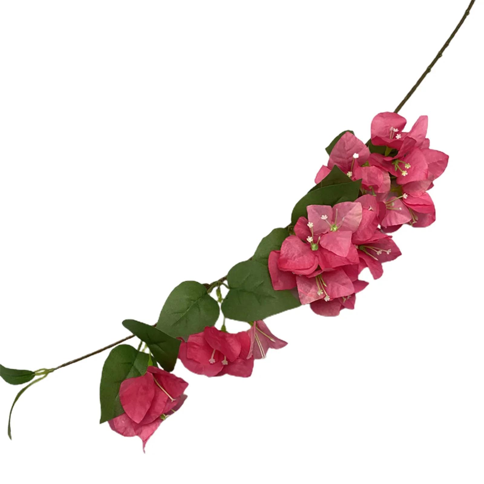 

Simulation Climbing Vine Bougainvillea Green Plants Home Dedcor Wedding Party Decorations Decorate Artificial Flowers рожевий червоний колір
