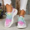 Casual Flower Sports Shoes Women's 2025 New Fashion Flat Sole Large Size Head Lace Casual