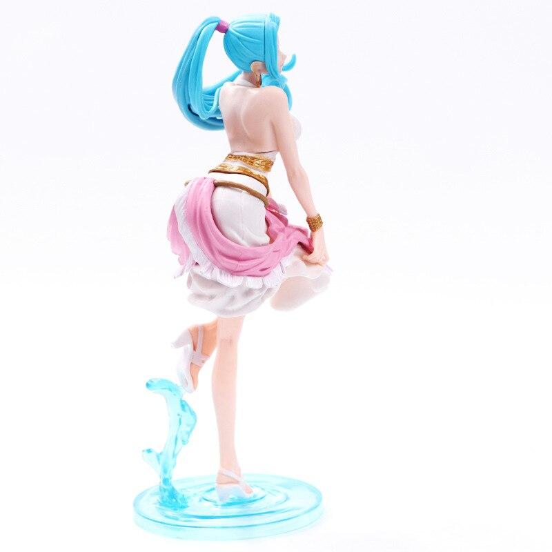 Girl Nefeltari Vivi Princess Blue Long Haired Dress Ver. PVC Action Figures  Vivi Nami Luffy Collectibles Model Toys