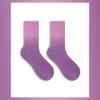 5 Pairs of Women's Spring/summer Thin Moisture Wicking Perspiration Breathable Tie Dye Gradient Socks