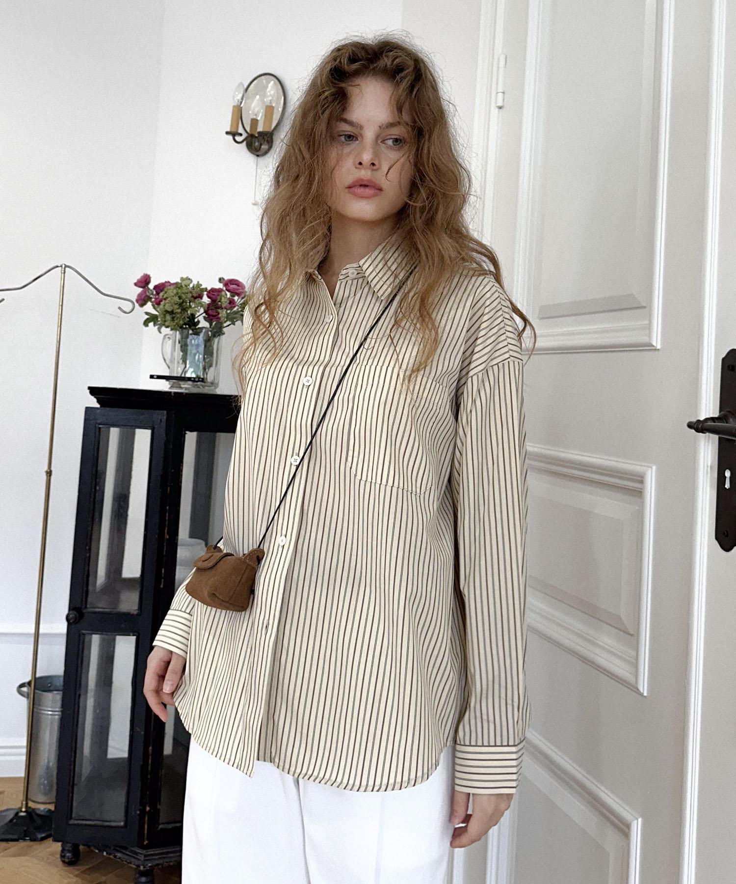 Delaidy Azure Classic Shirt (Beige)