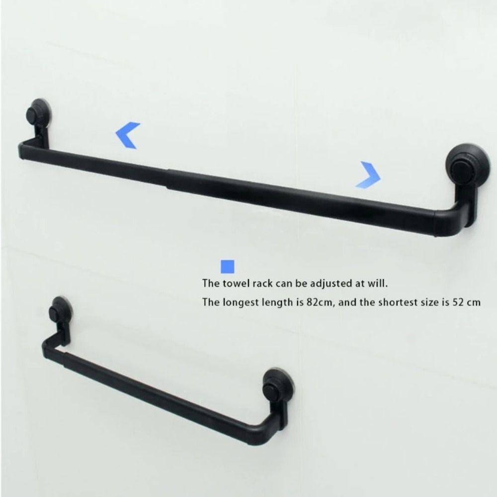 Aluminum Zinc Zinc Alloy Vacuum Suction Cup Towel Rack Non-punching Towel Holders  for Kitchen