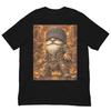 Aztec Gnome Warrior Shirt, Ancient Tribal Fantasy Tee, Mesoamerican Guardian Graphic T-Shirt