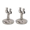 2Pcs Table Number Stands Stainless Steel Round Stable Base Sturdy Simple Place Card Holder for Wedding Party Office M