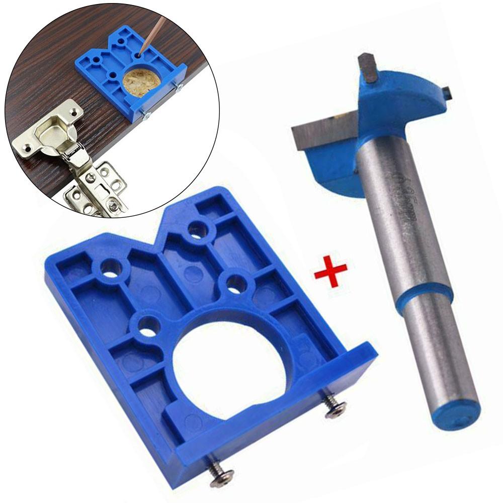Mounting Hinge Jig Installation Woodworking Pocket Clamp Locator Tapper