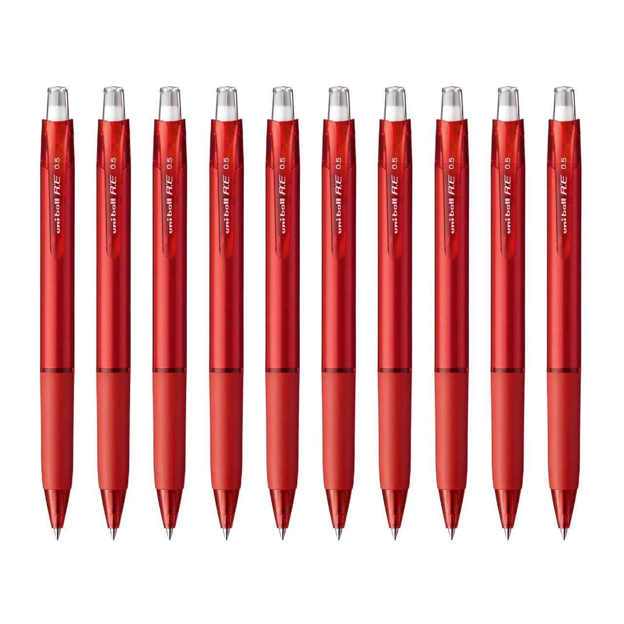 

Mitsubishi Pencil RE Rose Pack of 10 Uni-ball 0.5mm Ink Red,