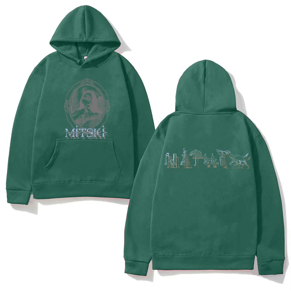 PORTRAIT HOODIE Mitski 2026 Unisex Sweatshirt für Herbst/Winter mit Kapuze Fleece Harajuku Bequeme Kleidung