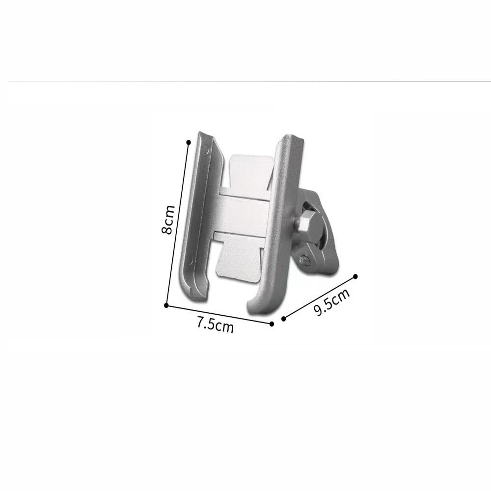Aluminum Alloy Phone Holder for Bikes and Motorcycles - Shockproof, Anti-vibration, Ideal for Food Delivery Riders.