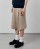 CEIII Standard Double-Pleat Bermuda Pants Beige